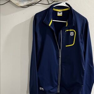 Husqvarna Men's Performance Jacket - Navy with Yellow Trim